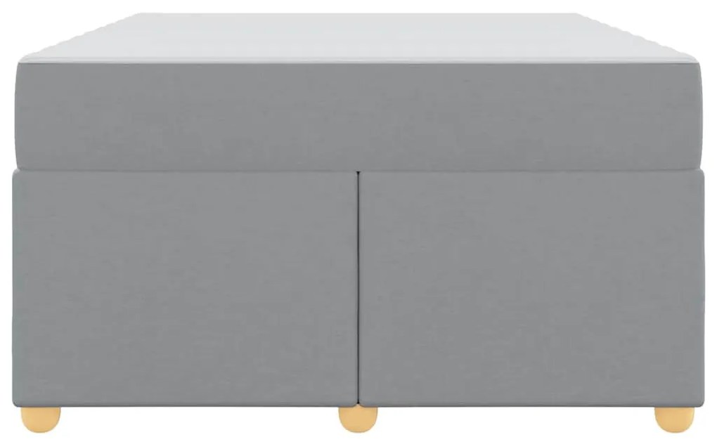 vidaXL Σκελετός Κρεβατιού με στρώμα Ανοιχτό γκρι 120 x 200 cm ύφασμα