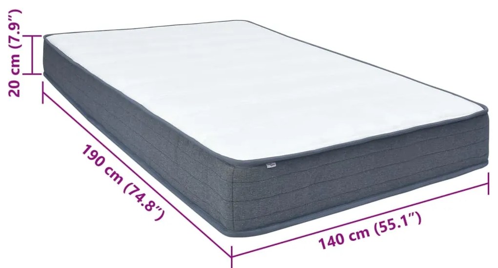 ΣΤΡΩΜΑ BOXSPRING 190X140X20 ΕΚ. ΥΦΑΣΜΑΤΙΝΟ 4013428