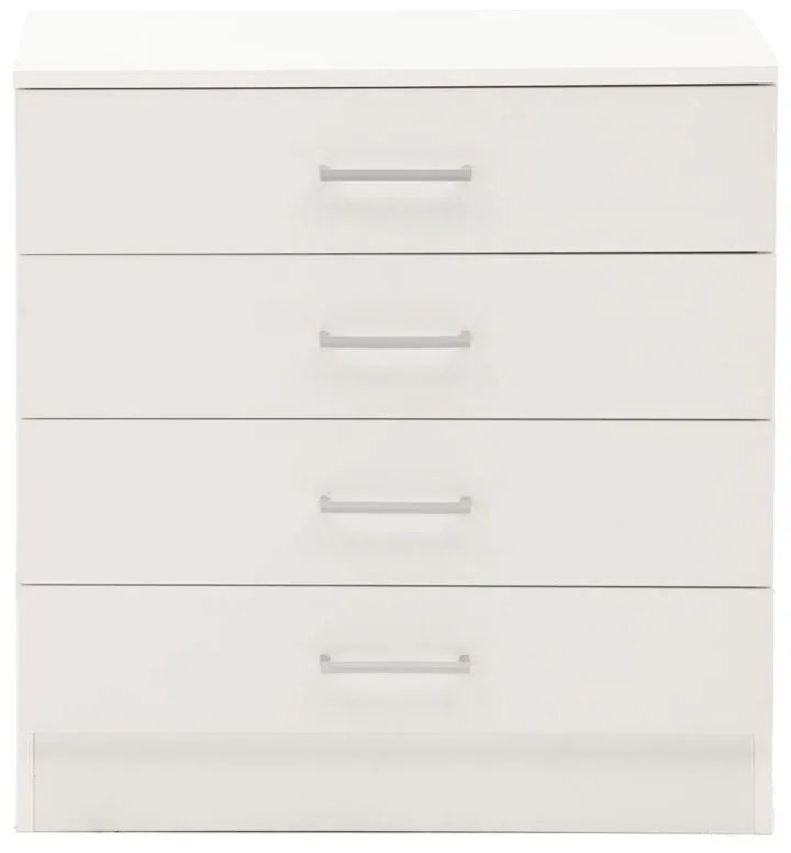 Συρταριέρα Elise με 4 συρτάρια λευκό 69x40x71εκ 69x40x71 εκ.