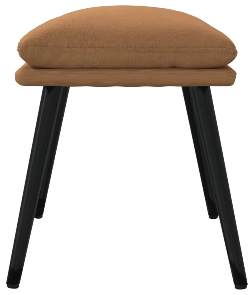 vidaXL Υποπόδιο Taupe 45 x 30 x 39 εκ. από Ύφασμα Μικροϊνών