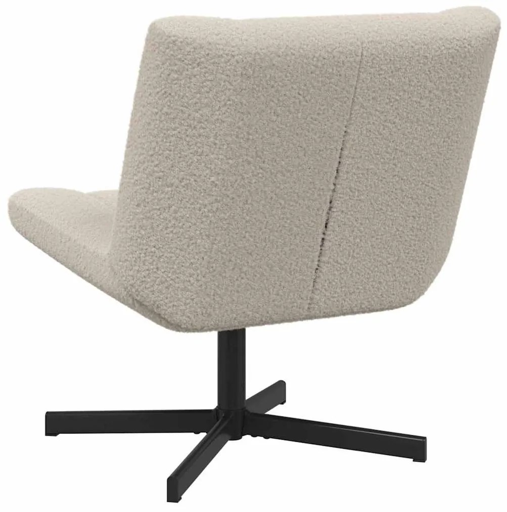 vidaXL Περιστρεφόμενη καρέκλα Ανοιχτό γκρι 63 x 75 x 76 εκ ύφασμα