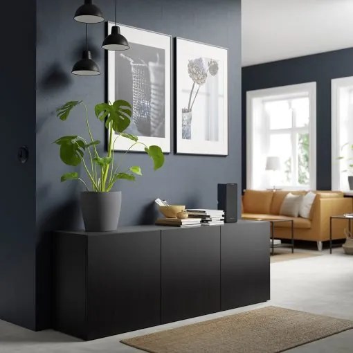 BESTÅ σύνθεση αποθήκευσης με πόρτες, 180x42x65 cm 393.249.80