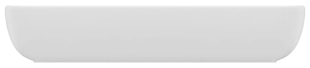 vidaXL Νιπτήρας Πολυτελής Ορθογώνιος Λευκό Ματ 71x38 εκ. Κεραμικός