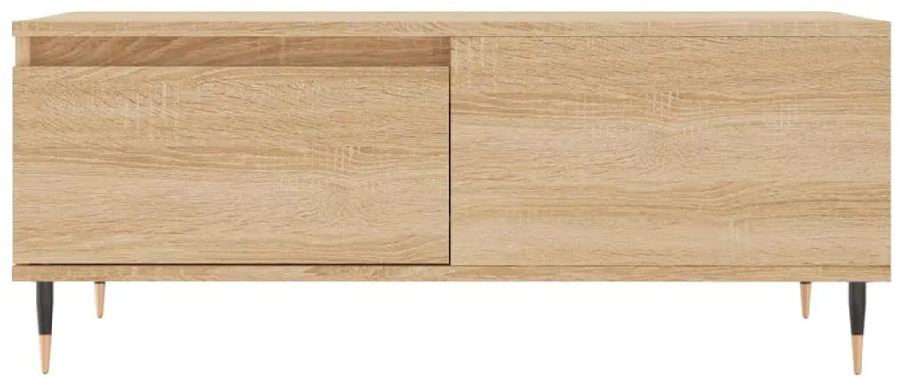 vidaXL Τραπεζάκι Σαλονιού Sonoma Δρυς 90x50x36,5 εκ. Επεξεργασμ. Ξύλο