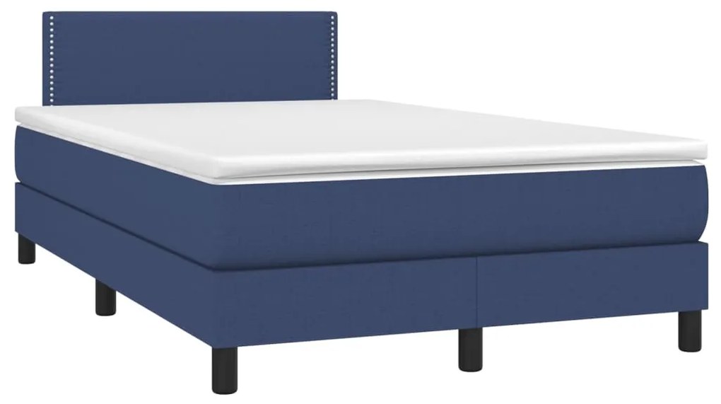 ΚΡΕΒΑΤΙ BOXSPRING ΜΕ ΣΤΡΩΜΑ ΜΠΛΕ 120X200 ΕΚ. ΥΦΑΣΜΑΤΙΝΟ 3139967