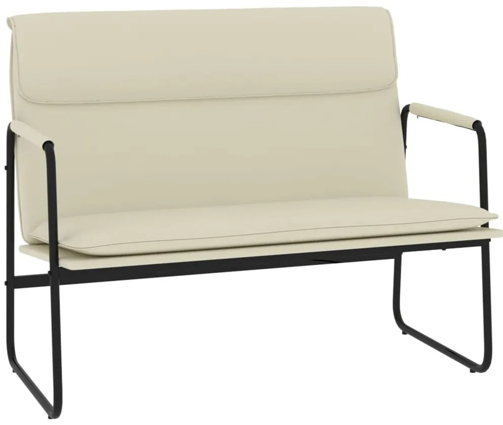 vidaXL Πάγκος Κρεμ 100 x 64 x 80 εκ. από Συνθετικό Δέρμα