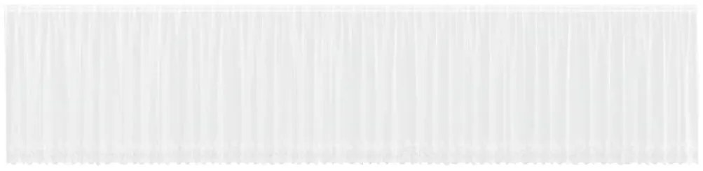 vidaXL Κουρτίνες με κουρτίνες Λευκό 500x100cm Πολυεστέρας