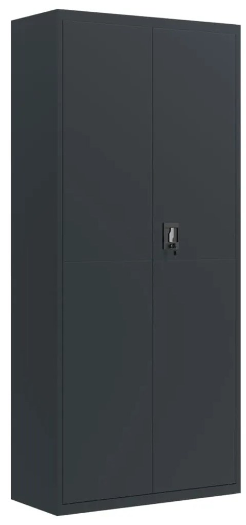 vidaXL Αρχειοθήκη Ανθρακί 90 x 40 x 240 εκ. Ατσάλινη