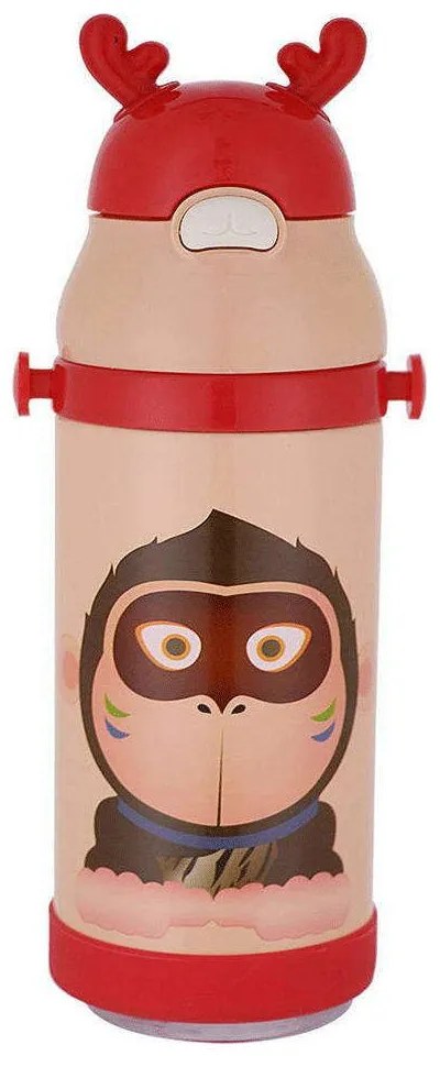 Παγούρι-Θερμός Με Καλαμάκι Gorilla 01-10966 350ml Multi Estia 350ml Stainless Steel