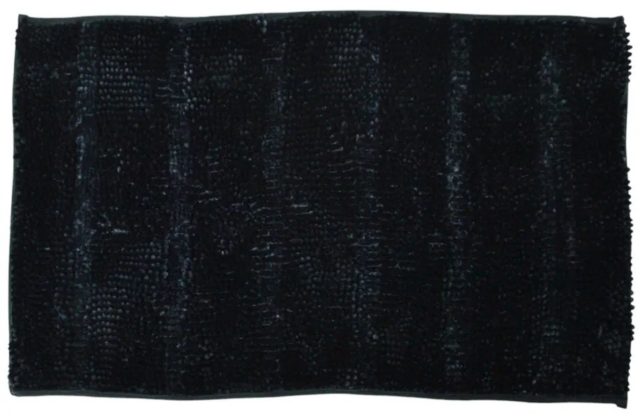 Πατάκι Μπάνιου 1500Gsm Με Sebs Πλάτη Μαύρο Σενίλ 50x80cm ANKOR