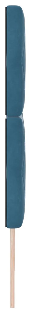 vidaXL Βελούδινο Κεφαλάρι Argyle Σκούρο Μπλε 180 cm Βελούδο