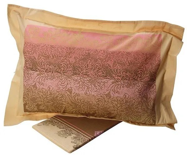 Σετ Σεντόνια Cotton Feelings εμπριμέ 873 Pink Μονό (160x260)