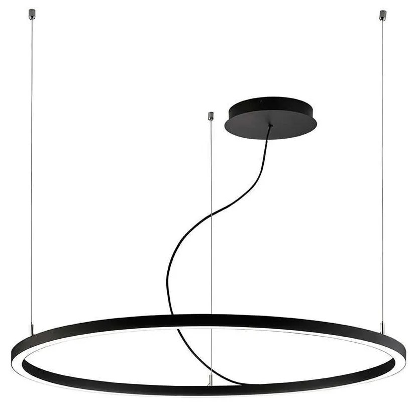 Φωτιστικό Οροφής Verdi 4224201 127x500cm Led 4100Lm 61W 4000K Black Viokef Aluminium