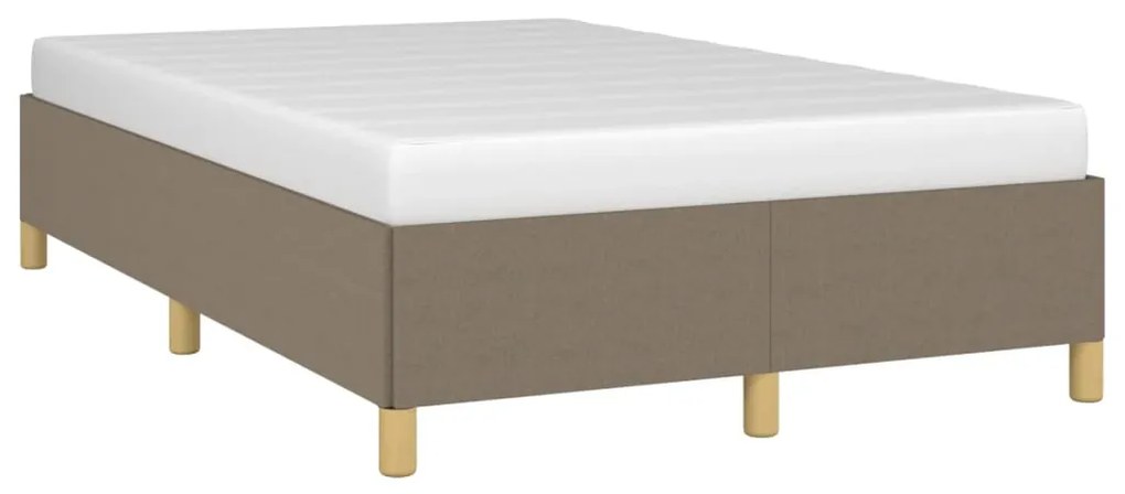 vidaXL Σκελετός Κρεβατιού Χωρίς Στρώμα Taupe 120x200 εκ. Υφασμάτινο