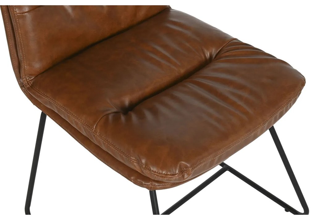 Καρέκλα Τραπεζαρίας Home ESPRIT Συνθετικό Δέρμα Μέταλλο 71 x 49 x 90 cm