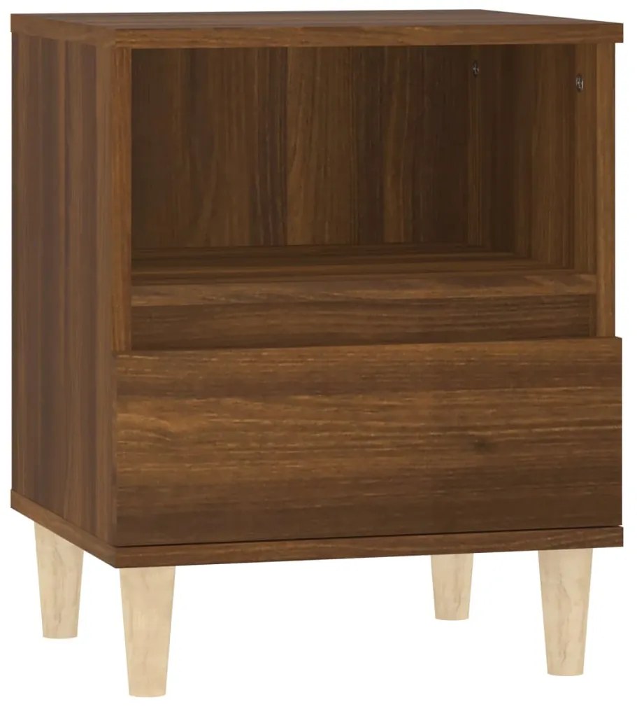vidaXL Κομοδίνο Καφέ Δρυς 40x35x50 εκ.