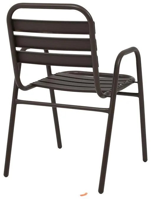 Καρέκλα 004 Fylliana Μεταλλική Καφέ 53x58x78 εκ. 53x58x78 εκ.