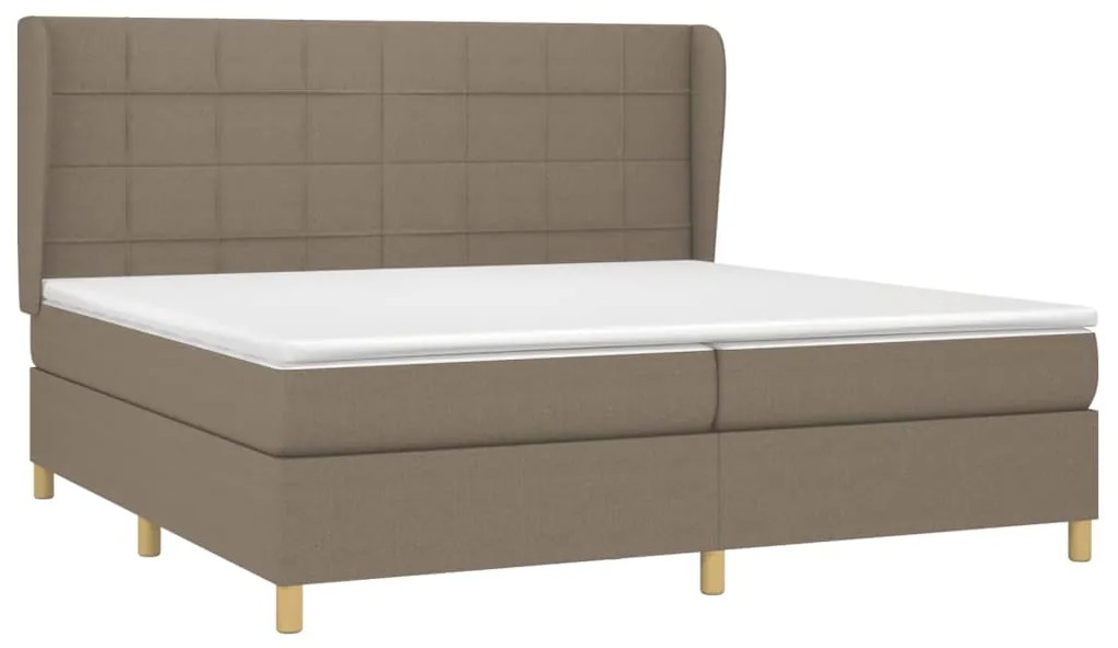 ΚΡΕΒΑΤΙ BOXSPRING ΜΕ ΣΤΡΩΜΑ TAUPE 200X200 ΕΚ. ΥΦΑΣΜΑΤΙΝΟ 3128553