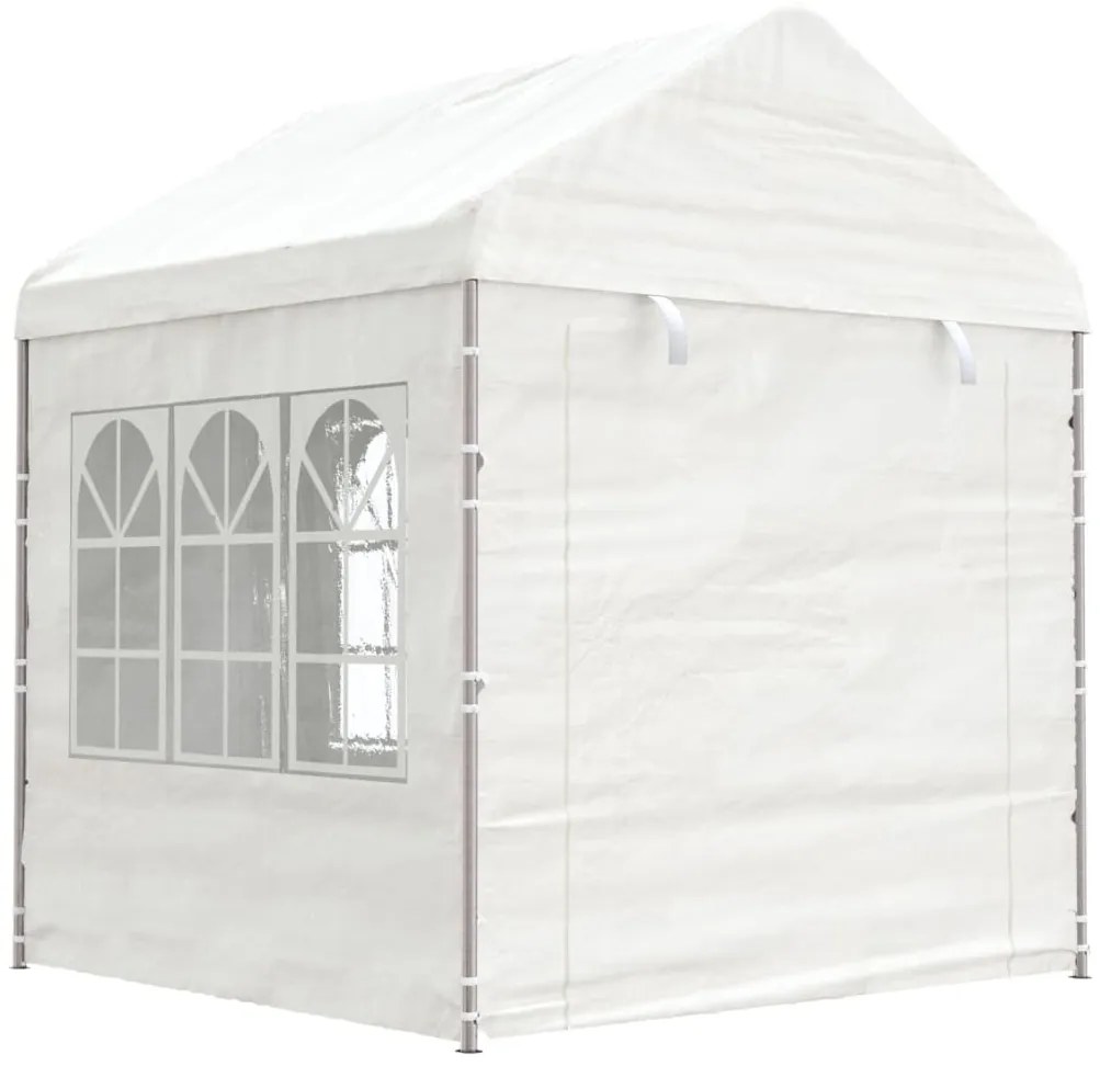 vidaXL Κιόσκι με Τέντα Λευκό 2,28 x 2,23 x 2,69 μ. από Πολυαιθυλένιο