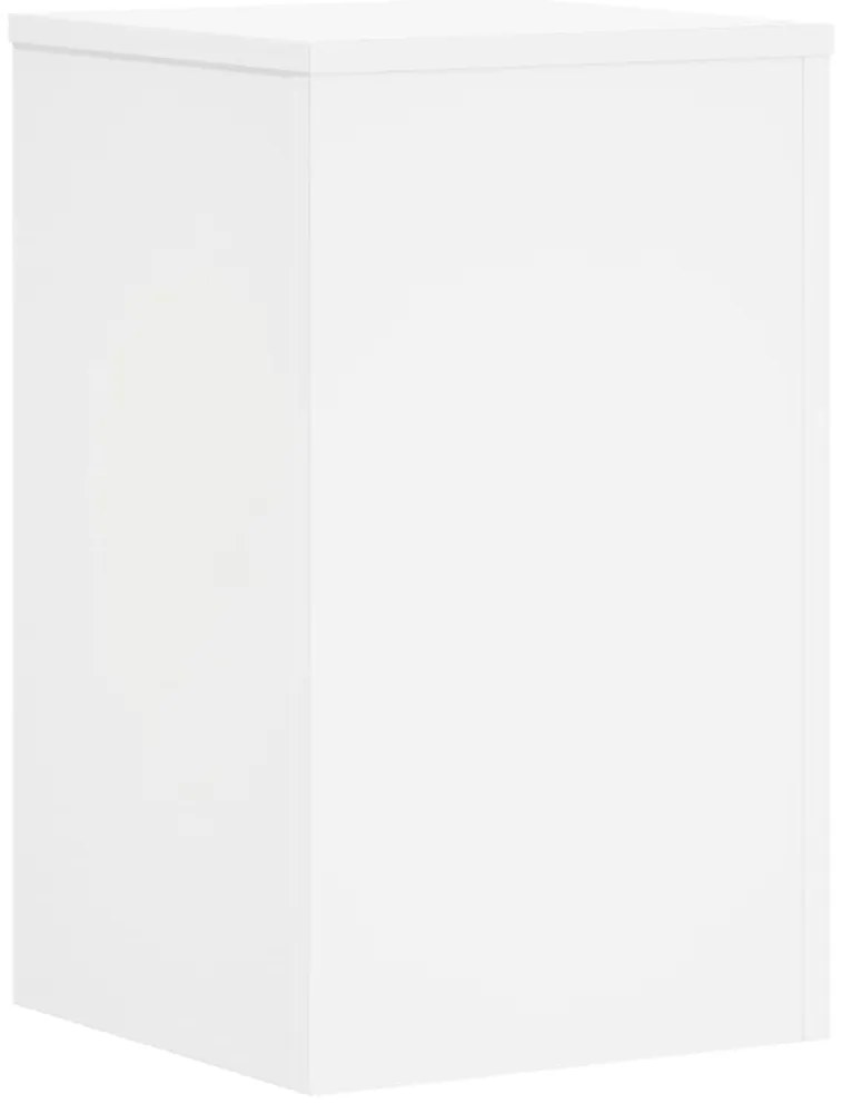 vidaXL Βάσεις Φυτών 2 τεμ. Λευκές 30x30x50 εκ. από Επεξεργασμένο Ξύλο