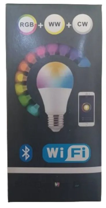Λάμπα LED για Ντουί E27 RGBW WiFi με Remote Control