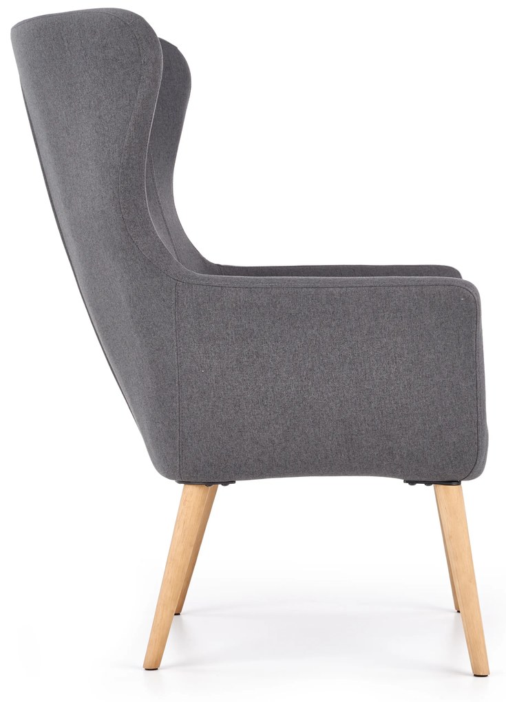 COTTO leisure chair, color: dark grey DIOMMI V-CH-COTTO-FOT-C.POPIEL