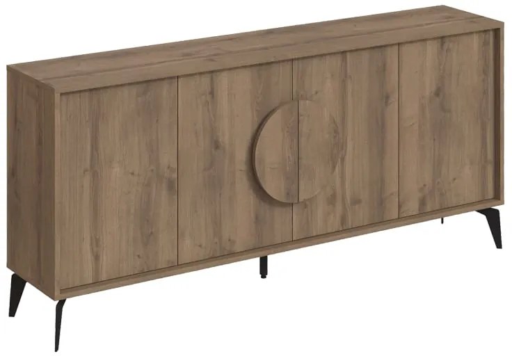 Μπουφές Gora pakoworld σε απόχρωση ανοιχτό καρυδί 180x35.6x82εκ