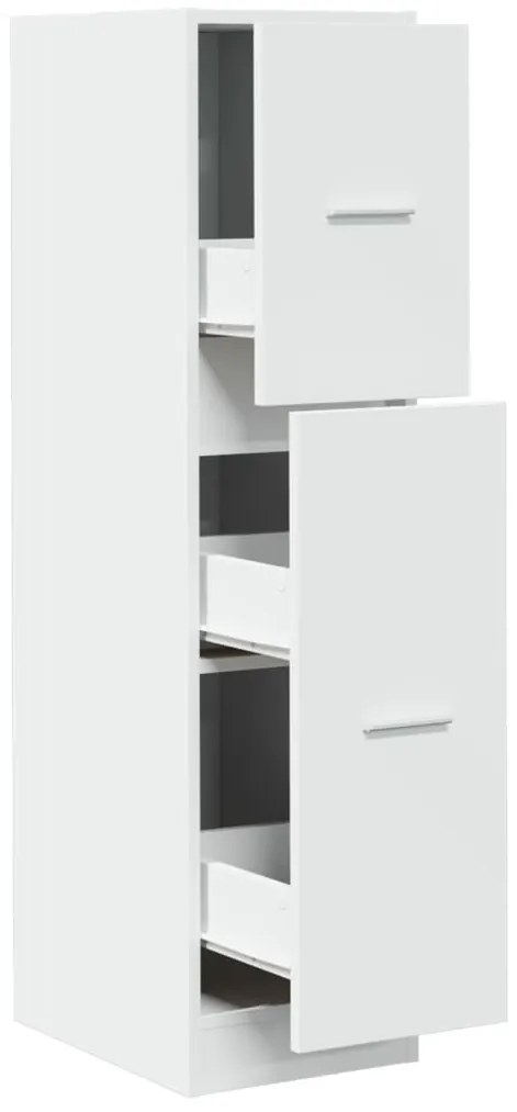 vidaXL Συρταριέρα Γενικής Χρήσης Λευκή 30x41x118 εκ. Επεξ. Ξύλο