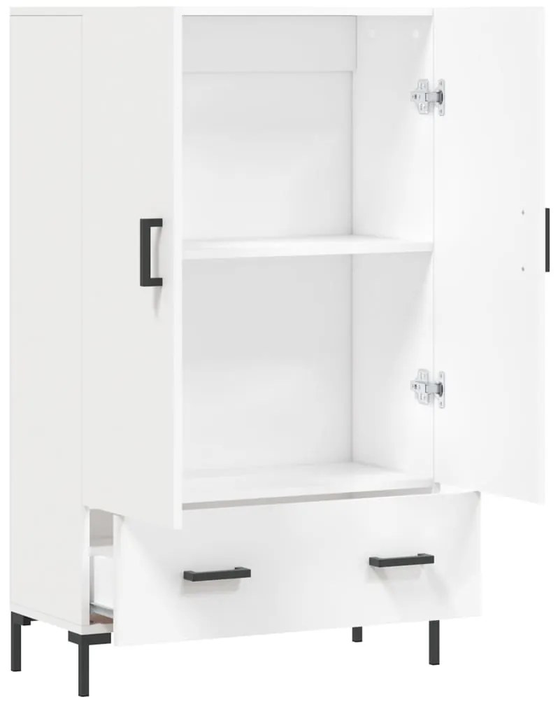 vidaXL Ντουλάπα Λευκή 69,5 x 31 x 115 εκ. από Επεξεργασμένο Ξύλο