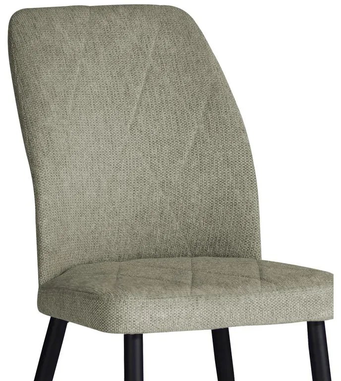 Καρέκλα Vika γκρι ύφασμα-πόδι μαύρο μέταλλο 48x58x90εκ 48x58x90 εκ.