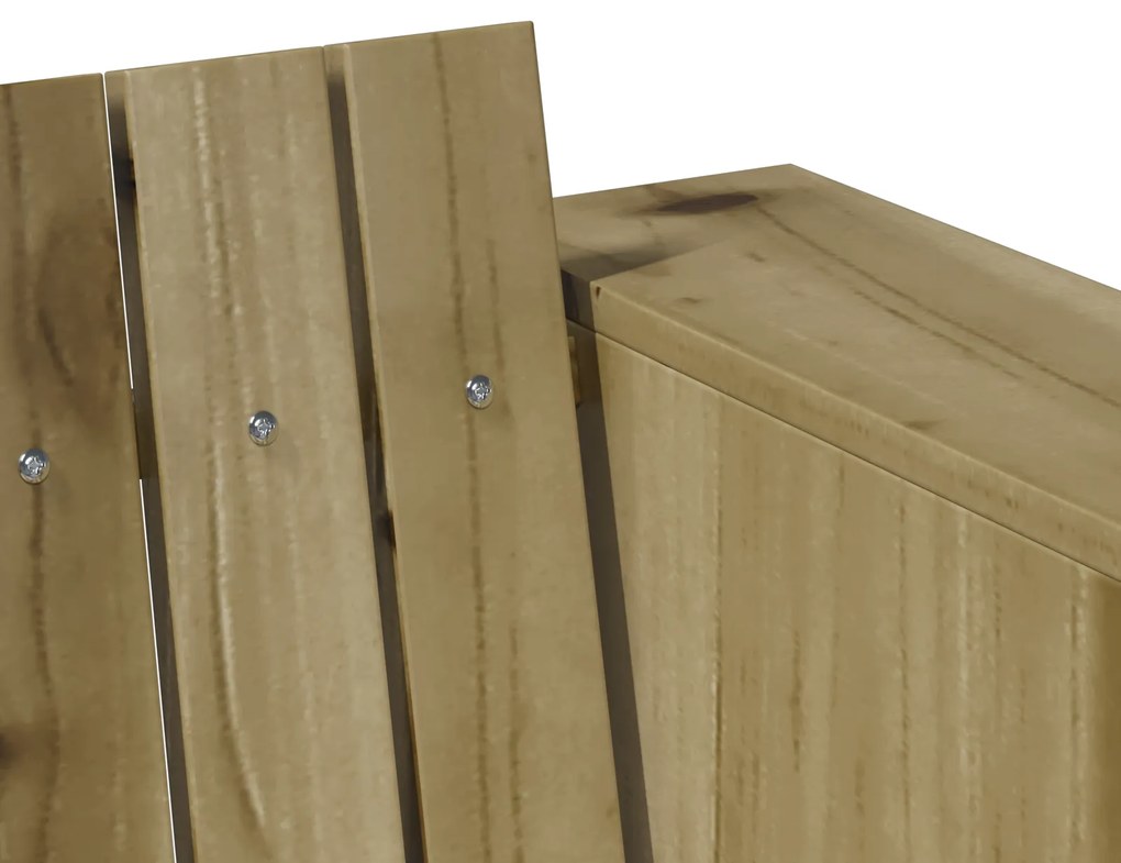 vidaXL Καναπές Κήπου 2 Θέσεων 134x60x62 εκ. Επεξεργασμένο Ξύλο Πεύκου