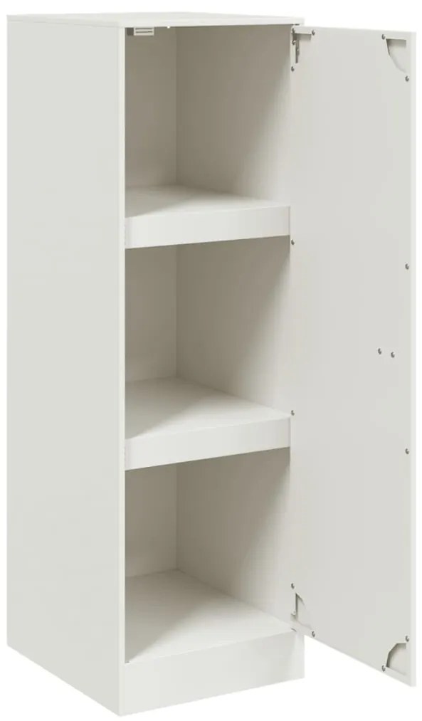 vidaXL Μπουφές Λευκός 34,5x39x107 εκ. από Ατσάλι