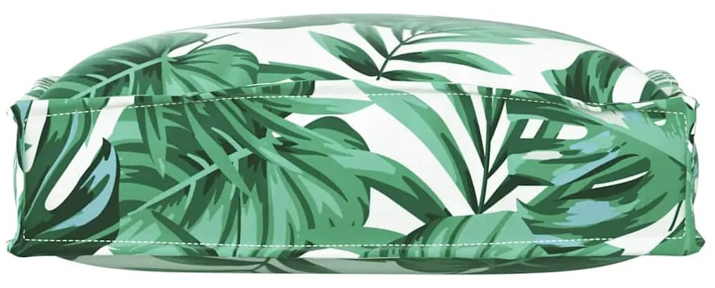vidaXL Μαξιλάρι παλέτας για κάθισμα Floral 6 pcs Μοτίβο φύλλων