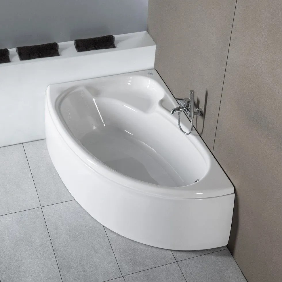 CARRON Dove Carronite Μπανιέρα Αριστερής Τοποθέτησης 155x95 190lt