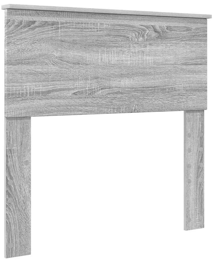 vidaXL Κεφαλάρι με κεφαλάρι Γκρίζο Σονομα 90 cm Επεξεργασμένο ξύλο