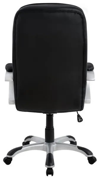 Καρέκλα Γραφείου EYPYΔIKH Μαύρο PU 62x60x108-116cm - 14240003 - 14240003