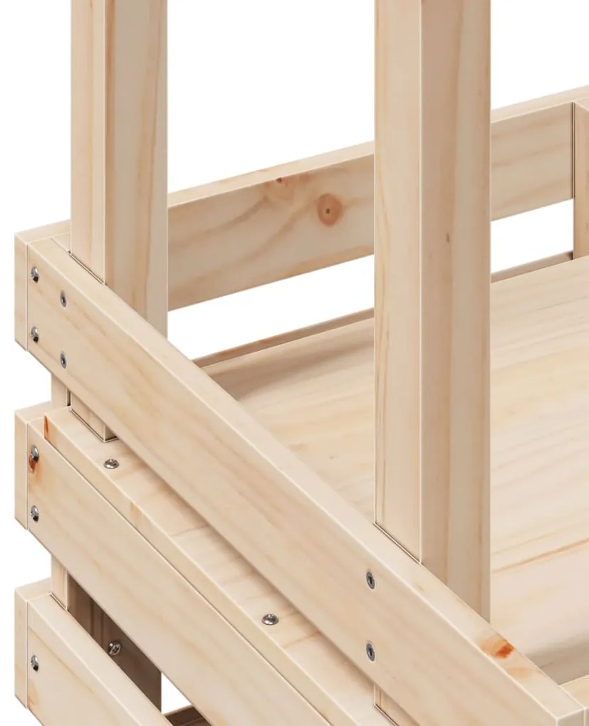 vidaXL Τραπέζι Μπαρ Κήπου με Οροφή 112,5x57x195,5 εκ. Μασίφ Πεύκο