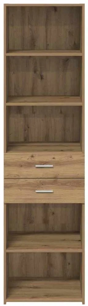 vidaXL Highboard Artisan Oak 50 x 42,5 x 185 εκ. Επεξεργασμένο ξύλο