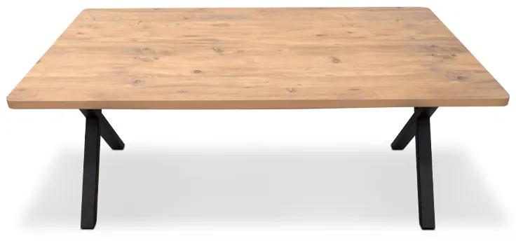 Τραπέζι Jeremy Megapap Mdf - μεταλλικό χρώμα ακακίας 140x80x75εκ.
