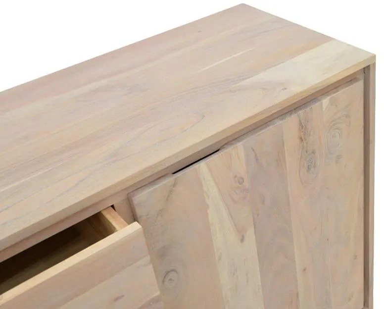 Μπουφές Emira Μασίφ Ξύλο Ακακίας σε Φυσικό 200x40x80εκ. 200x40x80 εκ.