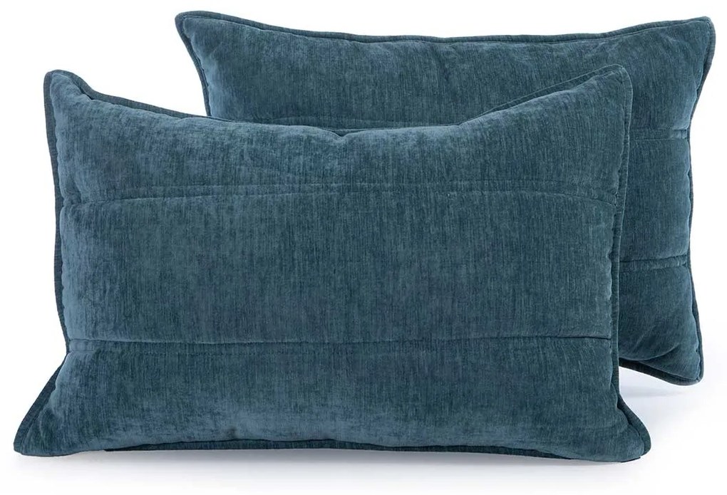 Ζεύγος Μαξιλαροθήκες Καπιτονέ (52x72) Nef-Nef Homeware Premium Paradise Green