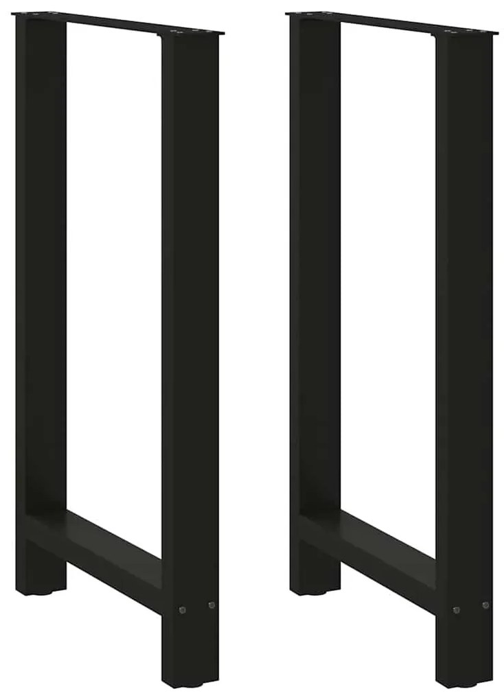 Πόδια Τραπεζιού Μπαρ 2 τεμ. Μαύρα 60x(100-101) εκ. Ατσάλι