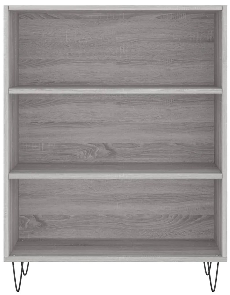vidaXL Βιβλιοθήκη Γκρι Sonoma 69,5 x 32,5 x 90 εκ. από Επεξεργ. Ξύλο