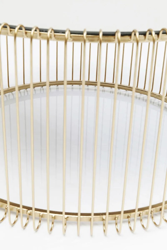 Τραπεζάκι Μέσης Wire Χρυσό Σετ 2 Τεμάχια 69,5x69,5x33,5 εκ - Χρυσό