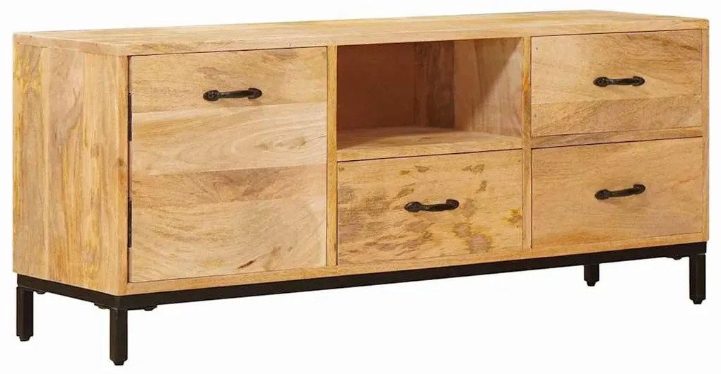 vidaXL Βάσεις Τηλεόρασης Καφέ 110 x 30 x 46 εκ. Στερεό ξύλο μάνγκο