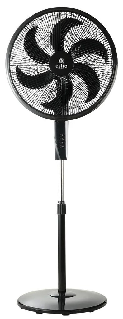 ESTIA ΑΝΕΜΙΣΤΗΡΑΣ ΣΤΑΝΤ ΕΠΙΔΑΠΕΔΙΟΣ AITHER 45cm 75w ΜΑΥΡΟΣ