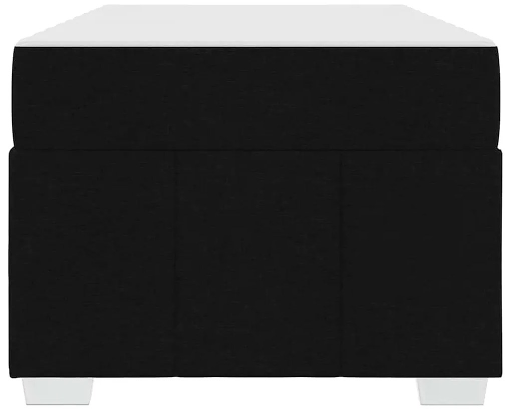 vidaXL Σκελετός Κρεβατιού με στρώμα Μαύρο 90 x 200 cm ύφασμα