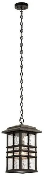 Κρεμαστό Φωτιστικό Οροφής 1xE27 IP44  Φανάρι  Beacon Square Elstead Lighting-KL-BEACON-SQUARE8-OZ-Μπρονζέ KL-BEACON-SQUARE8-OZ
