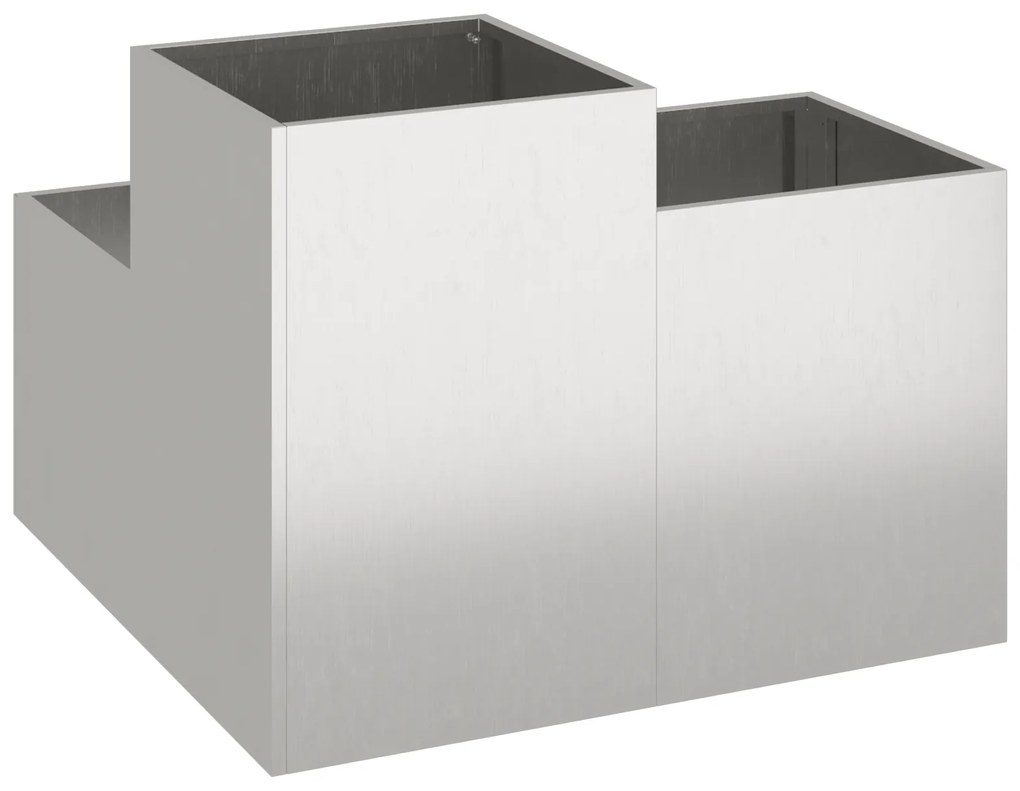 vidaXL Κηποτεία 80x80x60 εκ Ανοξείδωτο ατσάλι