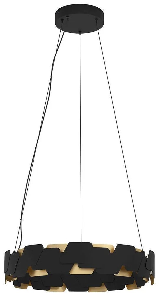 Φωτιστικό Οροφής Altagracia 390031 Φ61,5x150cm Dim Led 8400lm 35W 3000K Black-Gold Eglo Steel